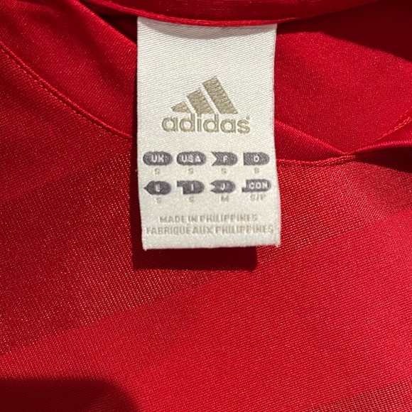 Adidas Red V-Neck - Picture 2 of 3